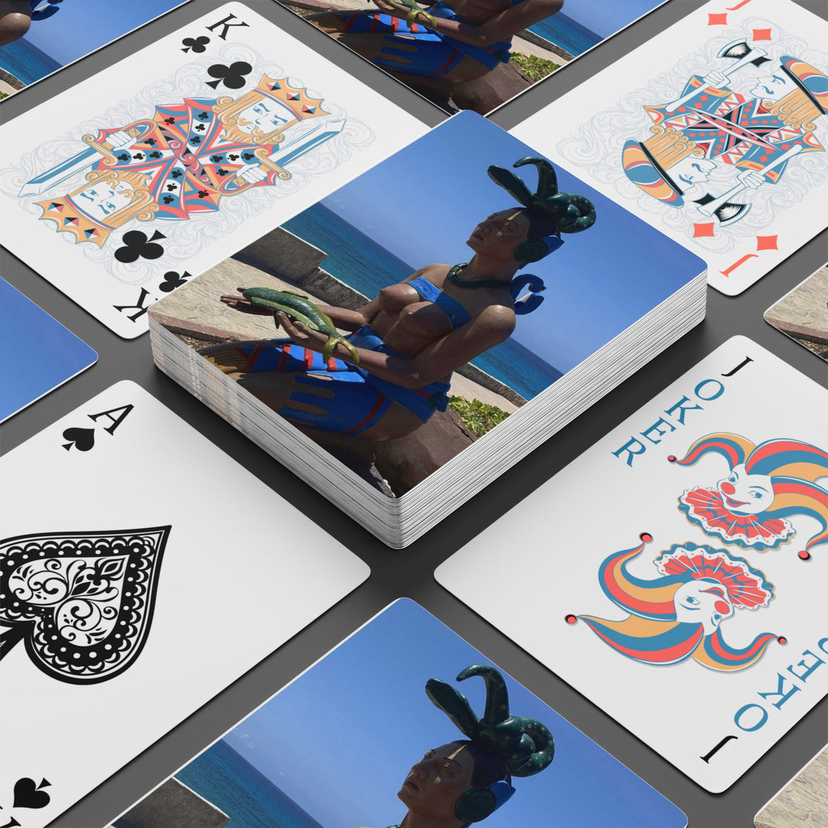 Goddess Ixchel at Isla Mujeres Playing Cards — Custom Poker Deck