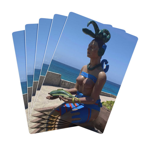 Goddess Ixchel at Isla Mujeres Playing Cards — Custom Poker Deck