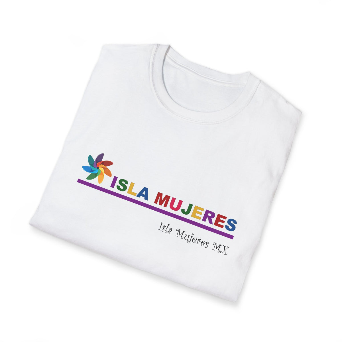 Isla Mujeres Colorful Logo T-Shirt — Isla Mujeres MX Souvenir Tee